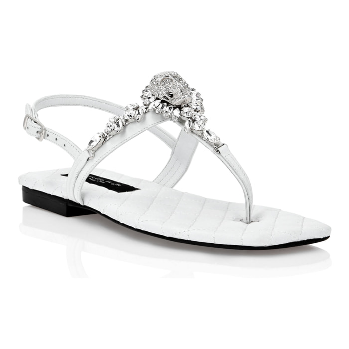 PHILIPP PLEIN Sandalias planas SKULL