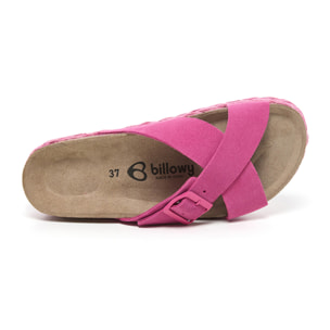 SANDALO CON ZEPPA BILLOWY ROSA