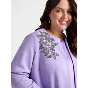 Fiorella Rubino - Caban ricamato - Viola