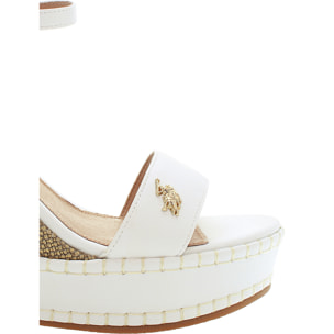 U.S. Polo Assn. - Sandali AYLIN025W/5YC1 in canvas per donna