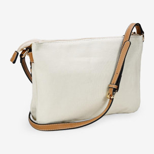 Bolso bandolera canvas marrón