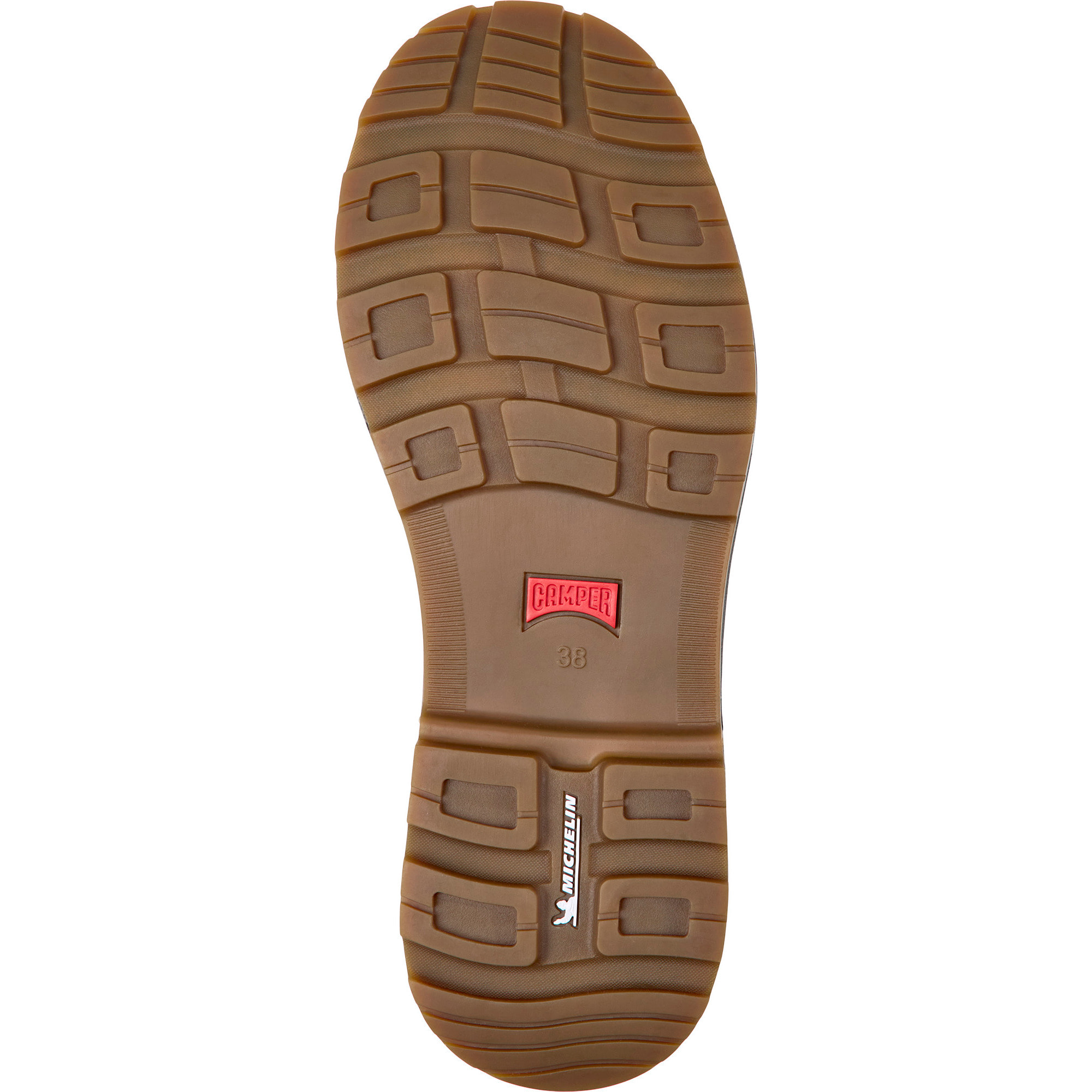 Zapatos de cordones - CAMPER Brutus - Beige - Cuero liso
