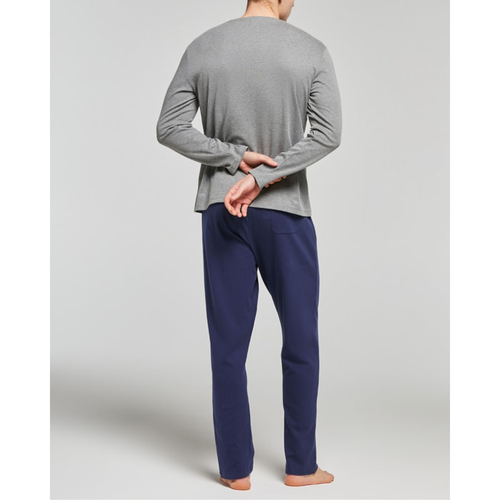Pigiama lungo cotone interlock Aldo