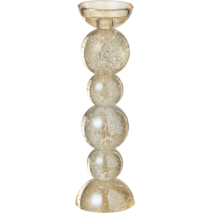 J-Line bougeoir - verre - champagne - large
