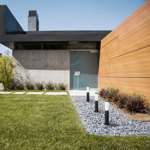 FORLIGHT Koral (6uds) Baliza Exterior para Jardín Resistente al Agua IP55. Bolardo de Acero Inoxidable Gris Urbano 23W