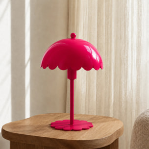 Lampe à poser en métal framboise - Margot