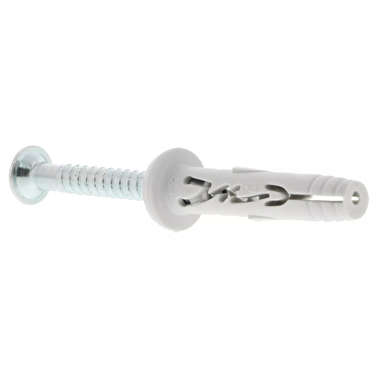 Cheville à frapper HIT-M P tête plate en nylon et clou-vis zingué - Seau de 1000 pièces - SPIT - 060125
