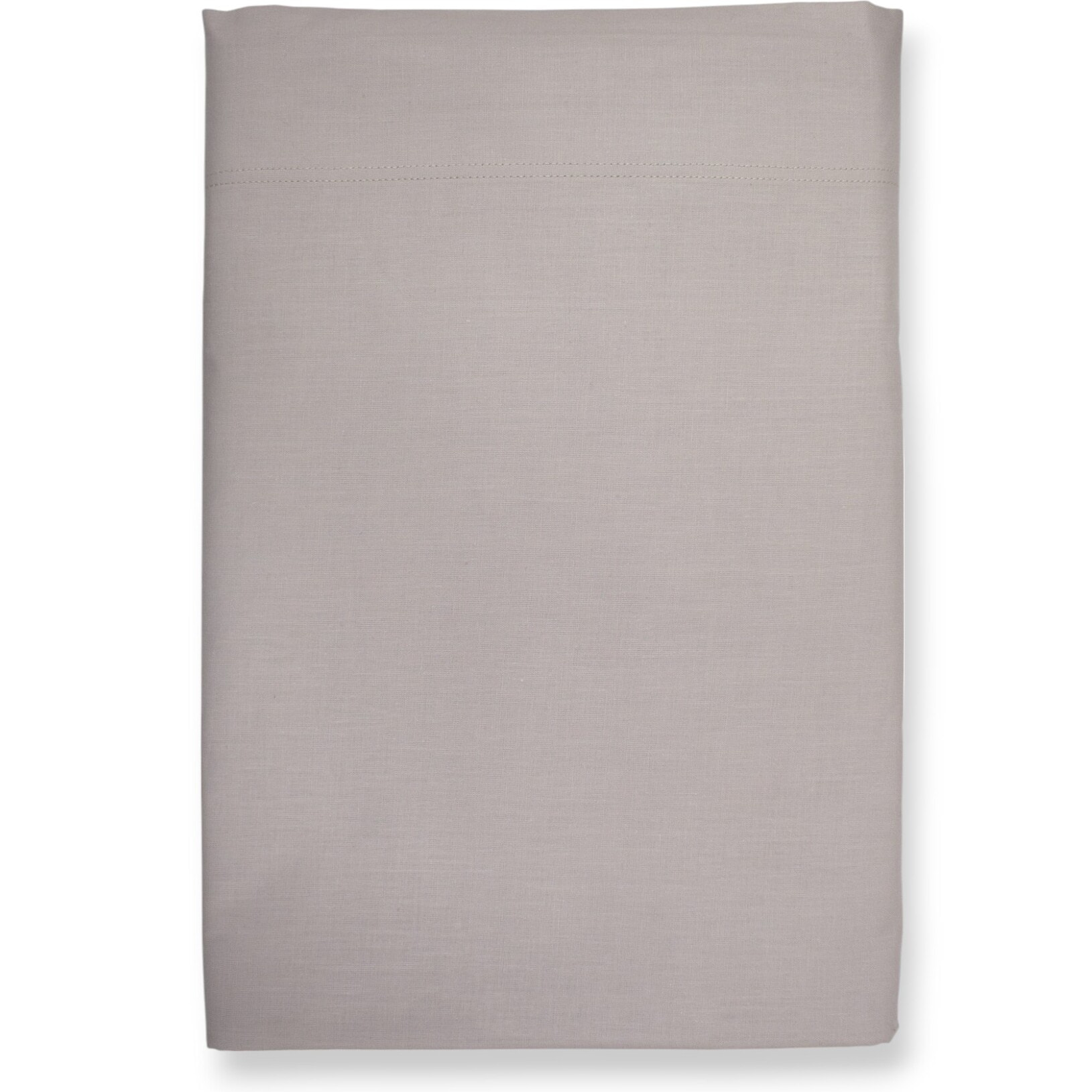 LENZUOLO SOPRA LETTO SINGOLO IN COTONE 60 FILI TINTA UNITA COL.GRIGIO PERLA