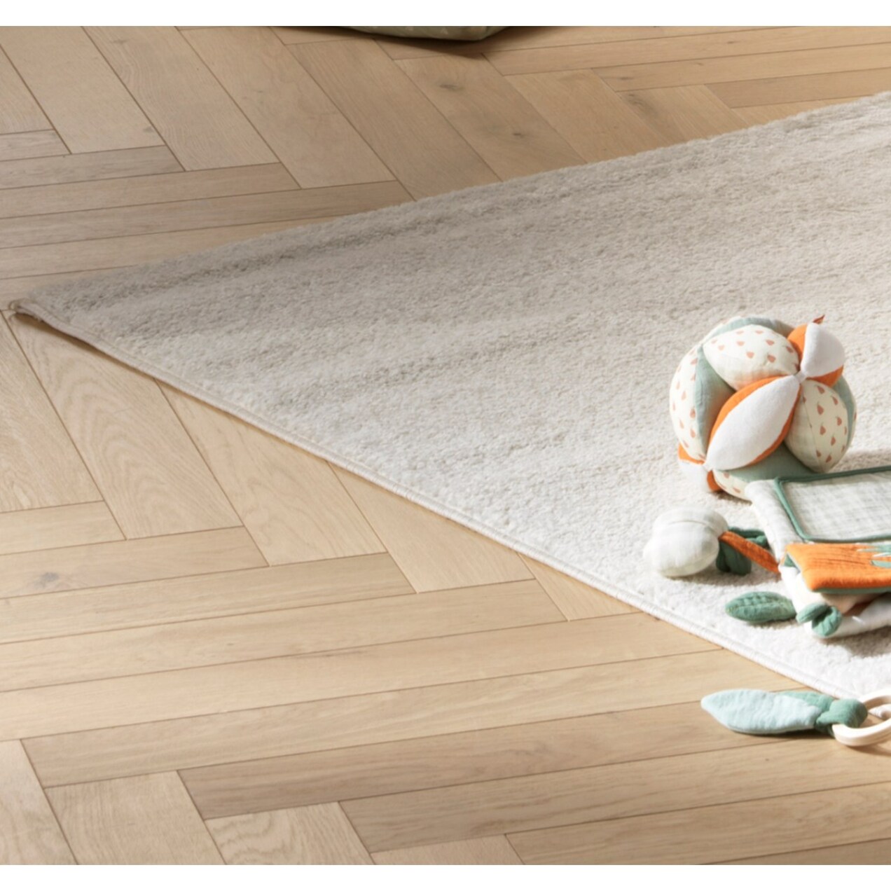Balle sensorielle en coton blanc