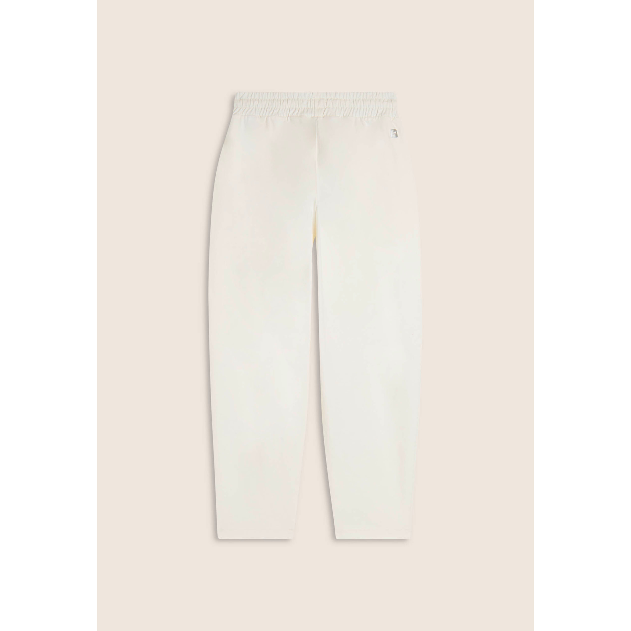 Pantaloni cropped in felpa di cotone tinto effetto vintage