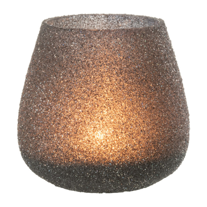 J-Line photophore Paillettes - verre - mauve - medium