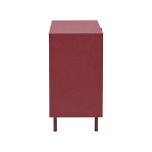 Commode décor bois et métal 3 tiroirs ELLIE