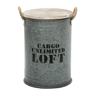 Coffre Bidon Métal x 3 Loft