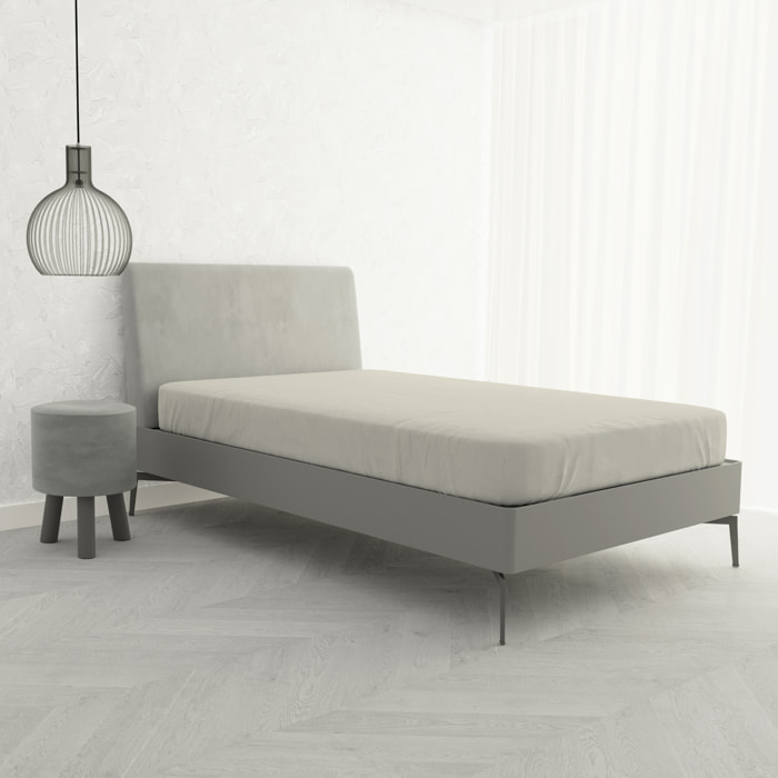 LENZUOLO SOTTO CON ANGOLI MAX COLOR, 100% COTONE MADE IN ITALY - PIAZZA E MEZZA