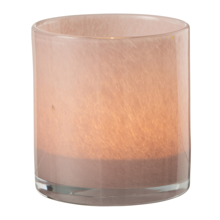 J-Line photophore Jade - verre - rose - medium
