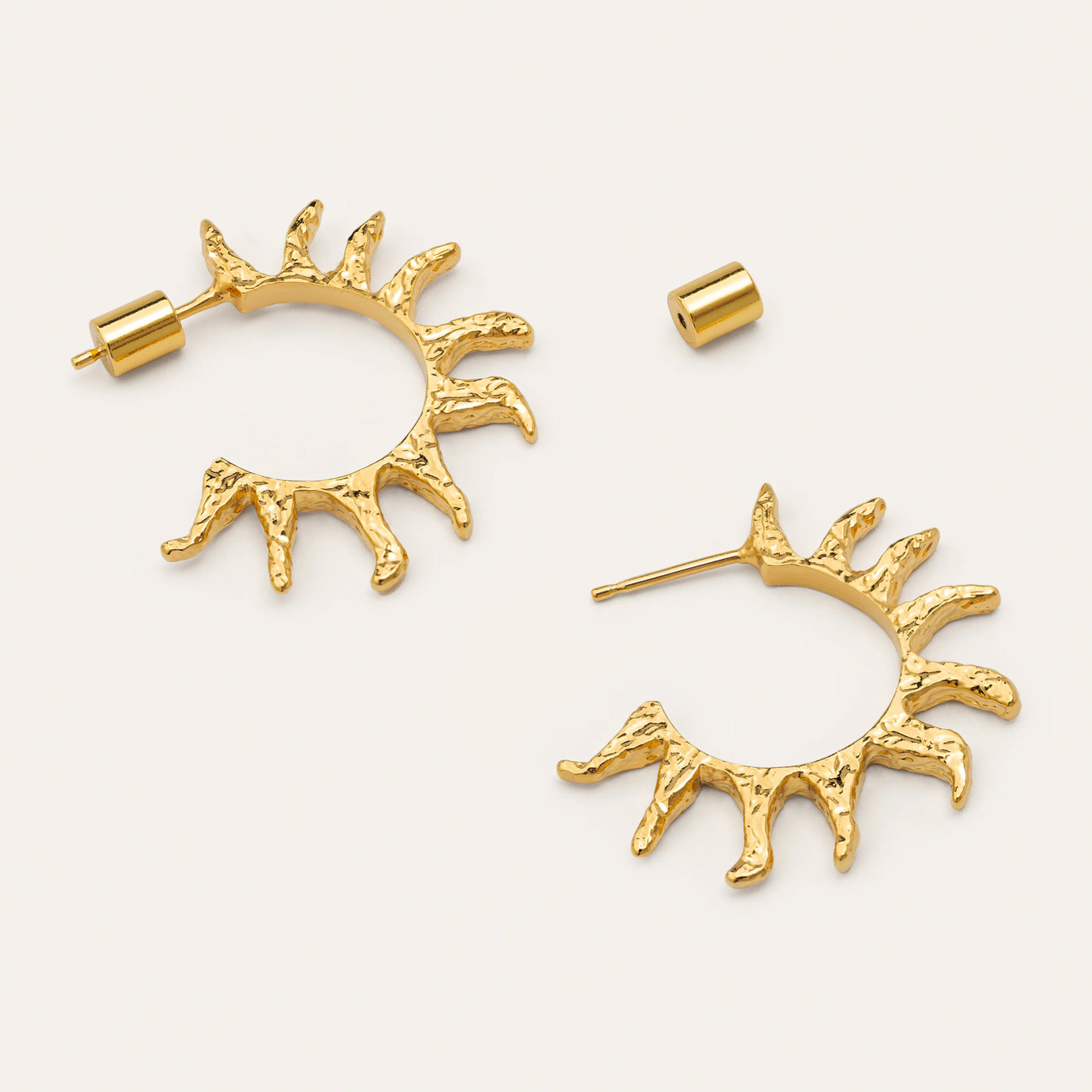 Pendientes Aro Sun Baño Oro