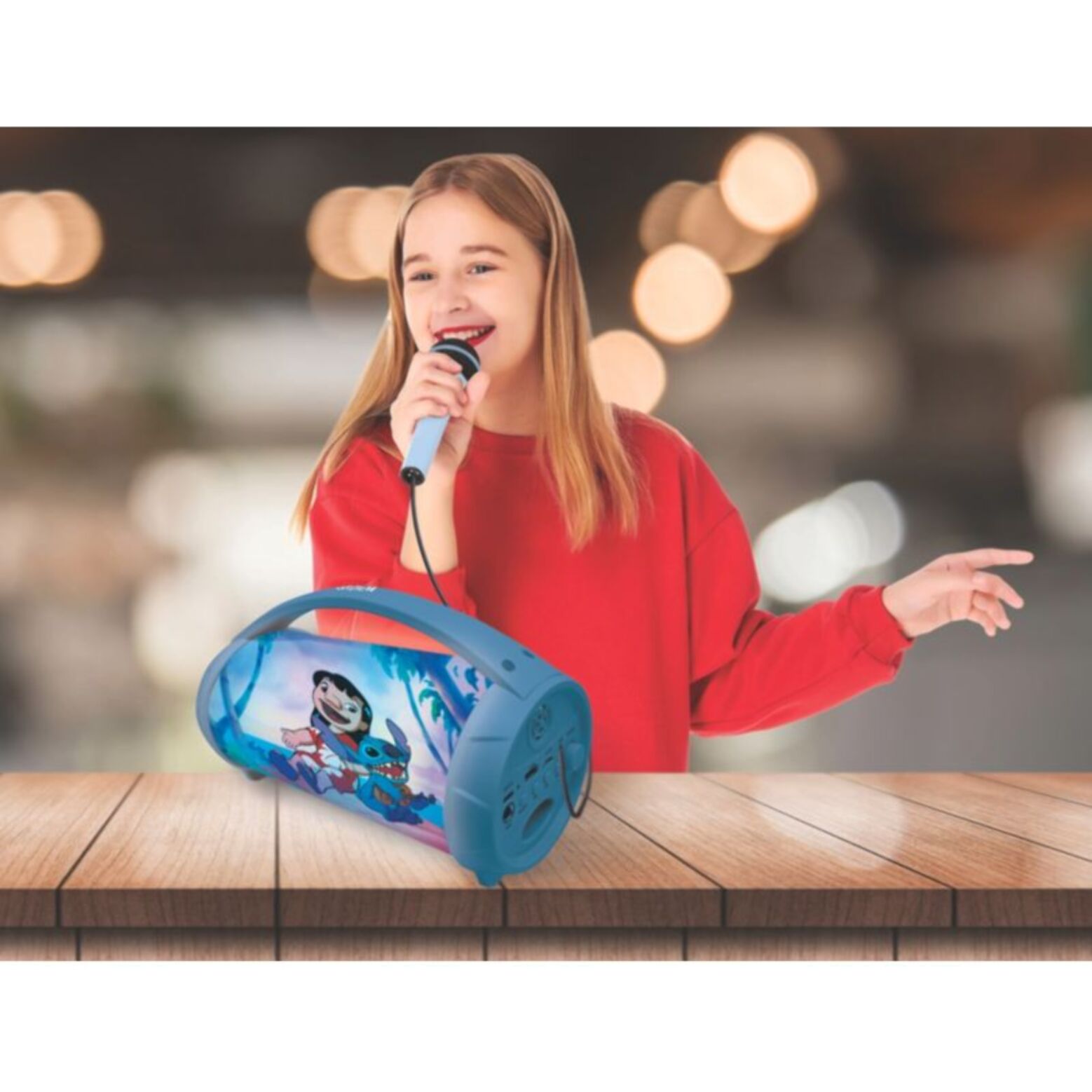 Radio réveil LEXIBOOK Lumineuse avec Micro Stitch