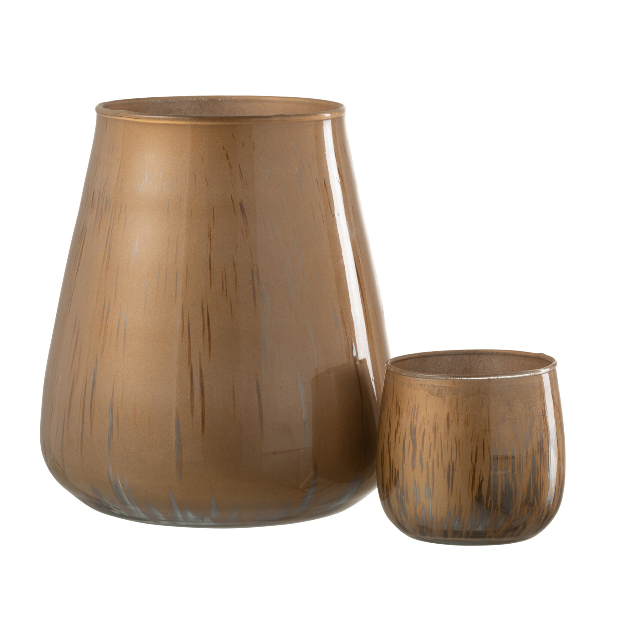 J-Line photophore Antique - verre - brun - large