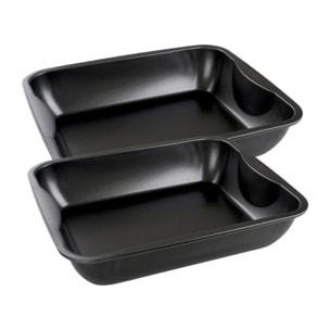 Ensemble de 2 Plats à four XXL rectangle 40 x 34 cm Zenker Spécial Cooking