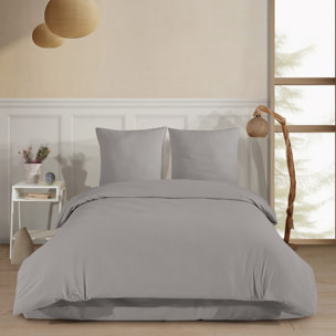 Parure de lit Flanelle de coton gris