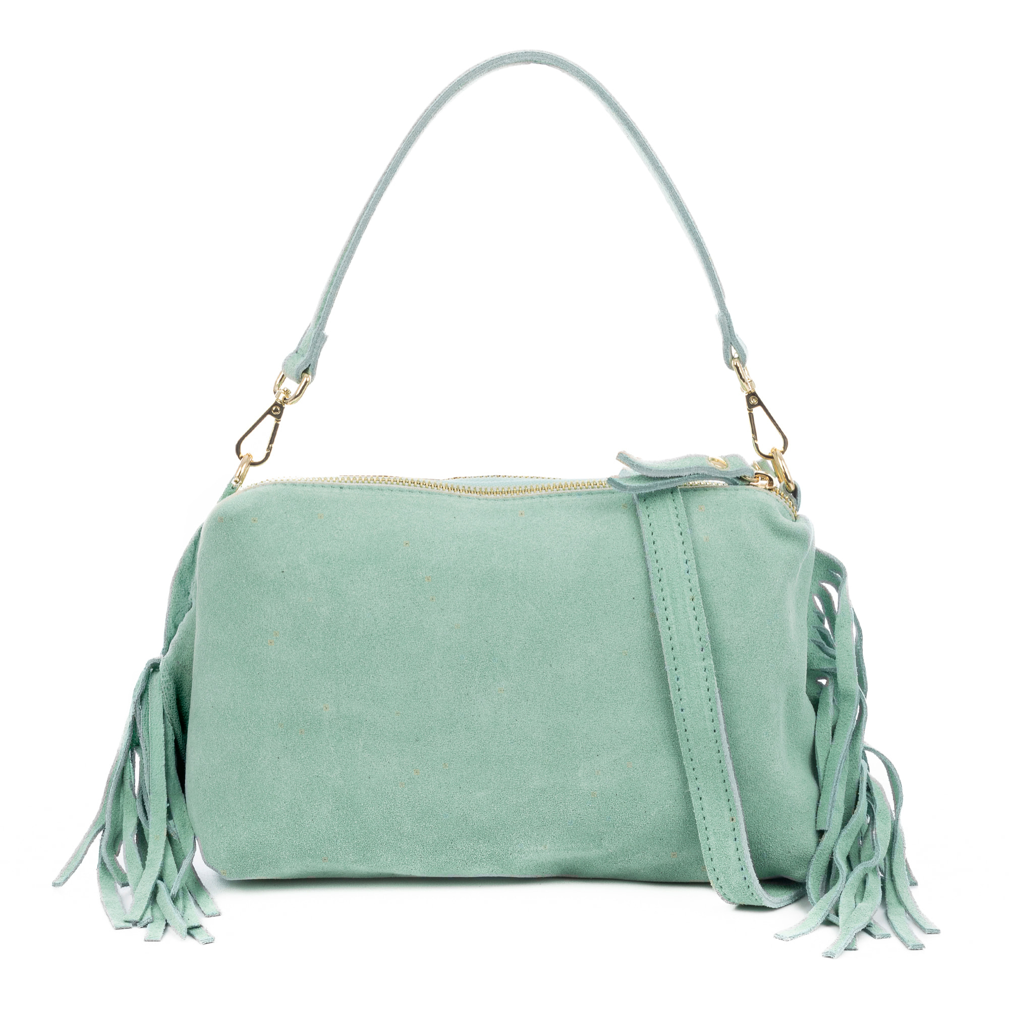 Benedetti Bolso de hombro Mujer. Piel auténtica Gamuza