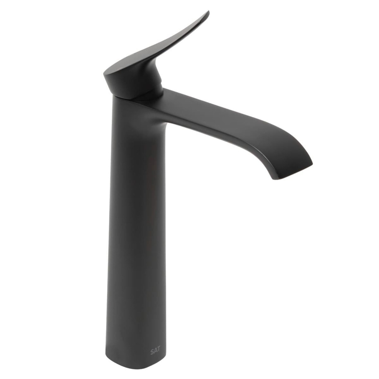 Infinitio mitigeur de lavabo haut, sans vidage, noir mat (SATBSINF285C)