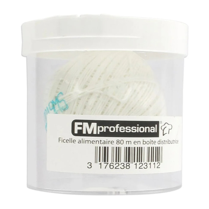 Pelote de ficelle alimentaire de 80 m avec distributeur FM Professional