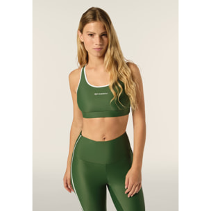 Reggiseno Sportivo con Supporto Medio e bordature a contrasto