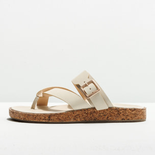 Sandalias S3214 RESTORED SKIN CREAM / TARDANA color Cream