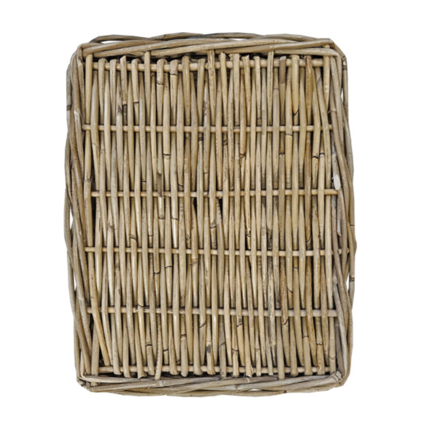 Grand panier H. 42 cm en kubu naturel tressé - EDWIN