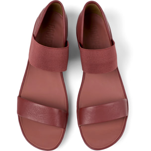 Sandalias - CAMPER Right Nina - Rojo - Cuero liso