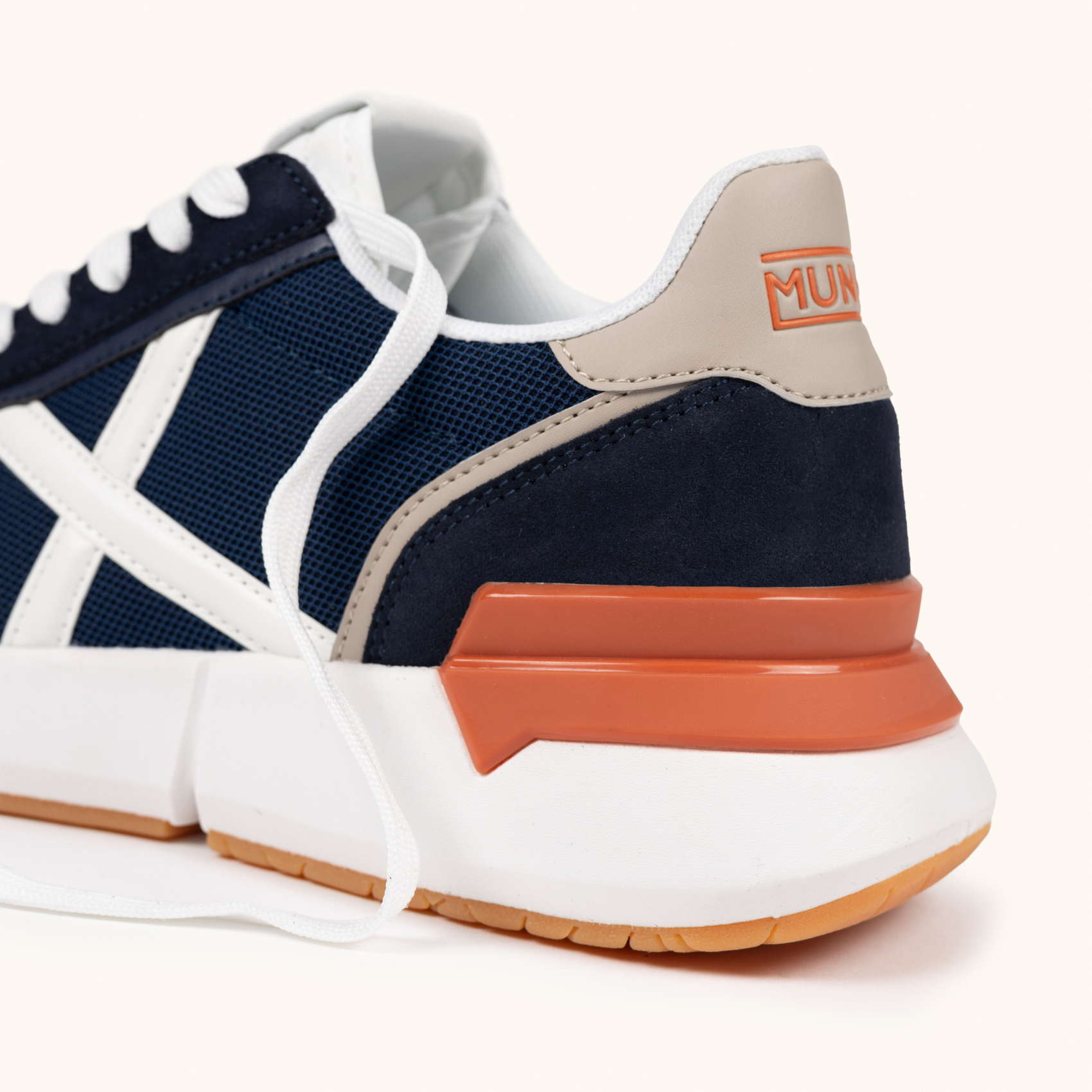 Sneakers Deportivas Azul Marino y Naranja | MUNICH VERSUS 116