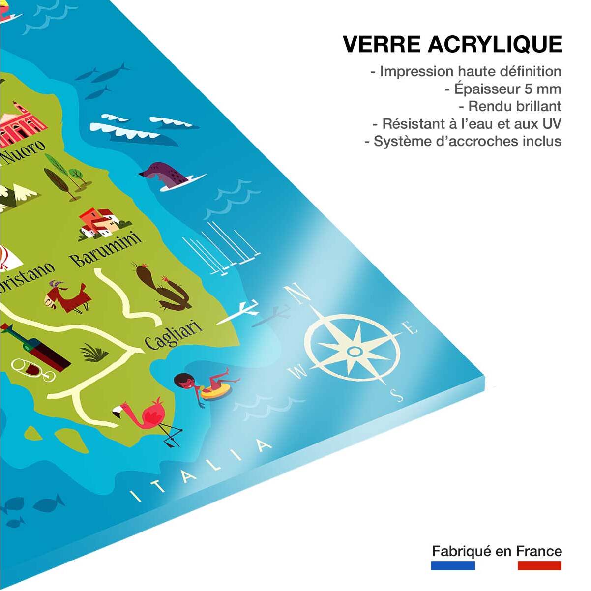 Tableau tourisme en sardaigne Tableau plexiglas