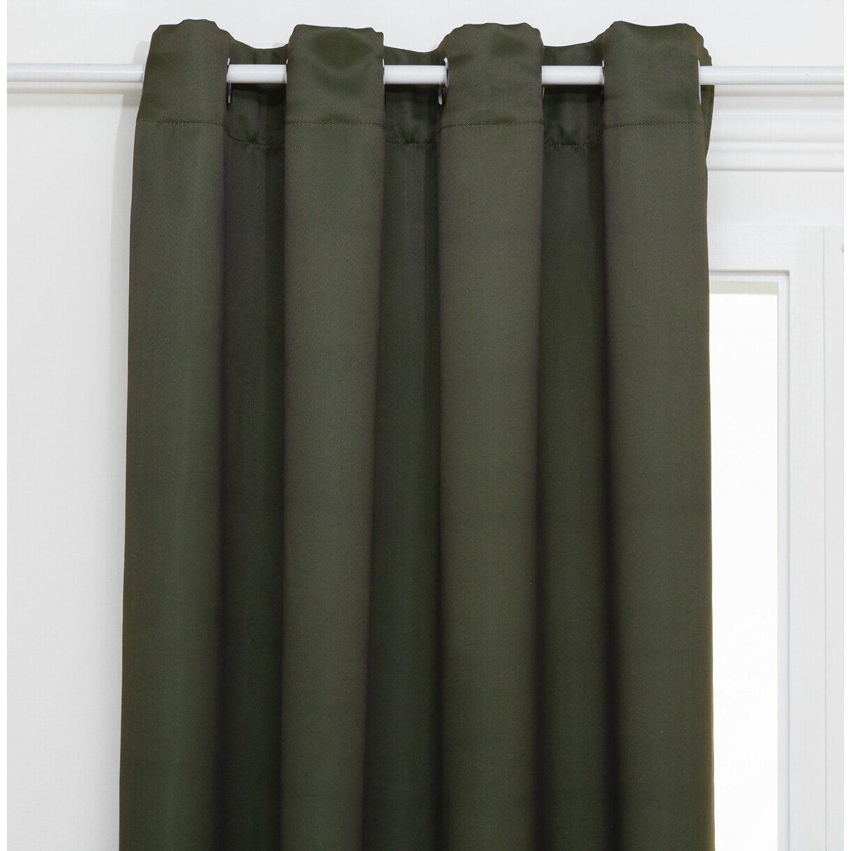 Rideau occultant "Odelie" vert kaki 140x260cm