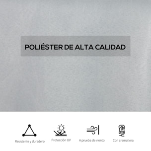 4 Paredes Laterales para Cenador 3,5x2 m Laterales de Carpa con Ganchos Cortinas sin Ventanas Reemplazo Lateral para Carpa de Jardín Exterior Fiesta Gris Claro