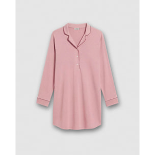 Camicia da notte cotone rosa