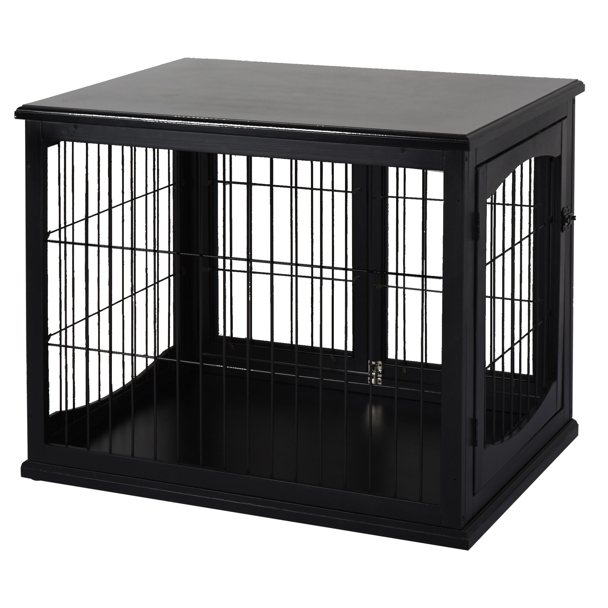 Pawhut - Cage pour chien animaux cage en bois MDF classe E1 3