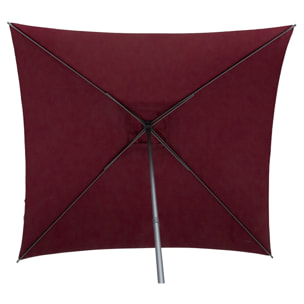 Parasol soya 2,5 x 2,5 m burdeos