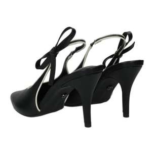 Décolleté sling back Donna Tata Italia Nero