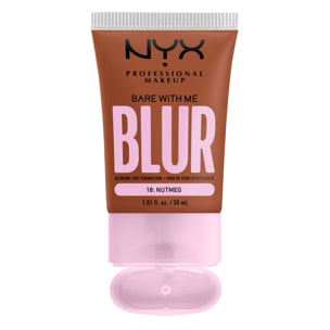 NYX Professional Makeup Fond de teint effet flouté Bare With Me Blur Nutmeg