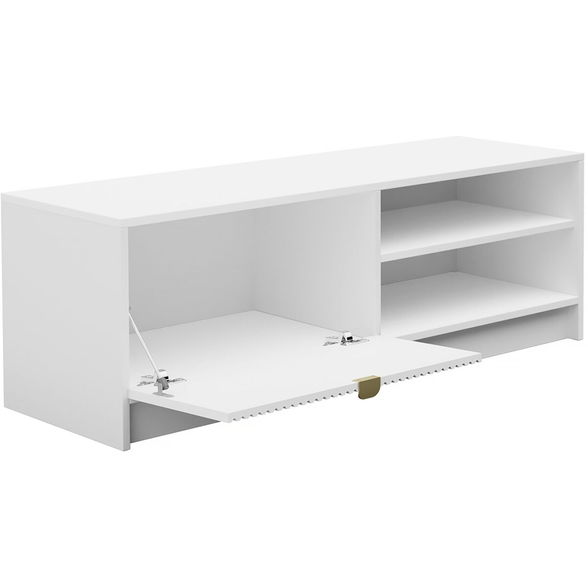 Meuble TV - Tireno 1K -  120  X 40  X 40 cm - Blanc