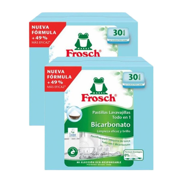 Pack Promo 2x Lavavajillas Frosch 30 pastillas
