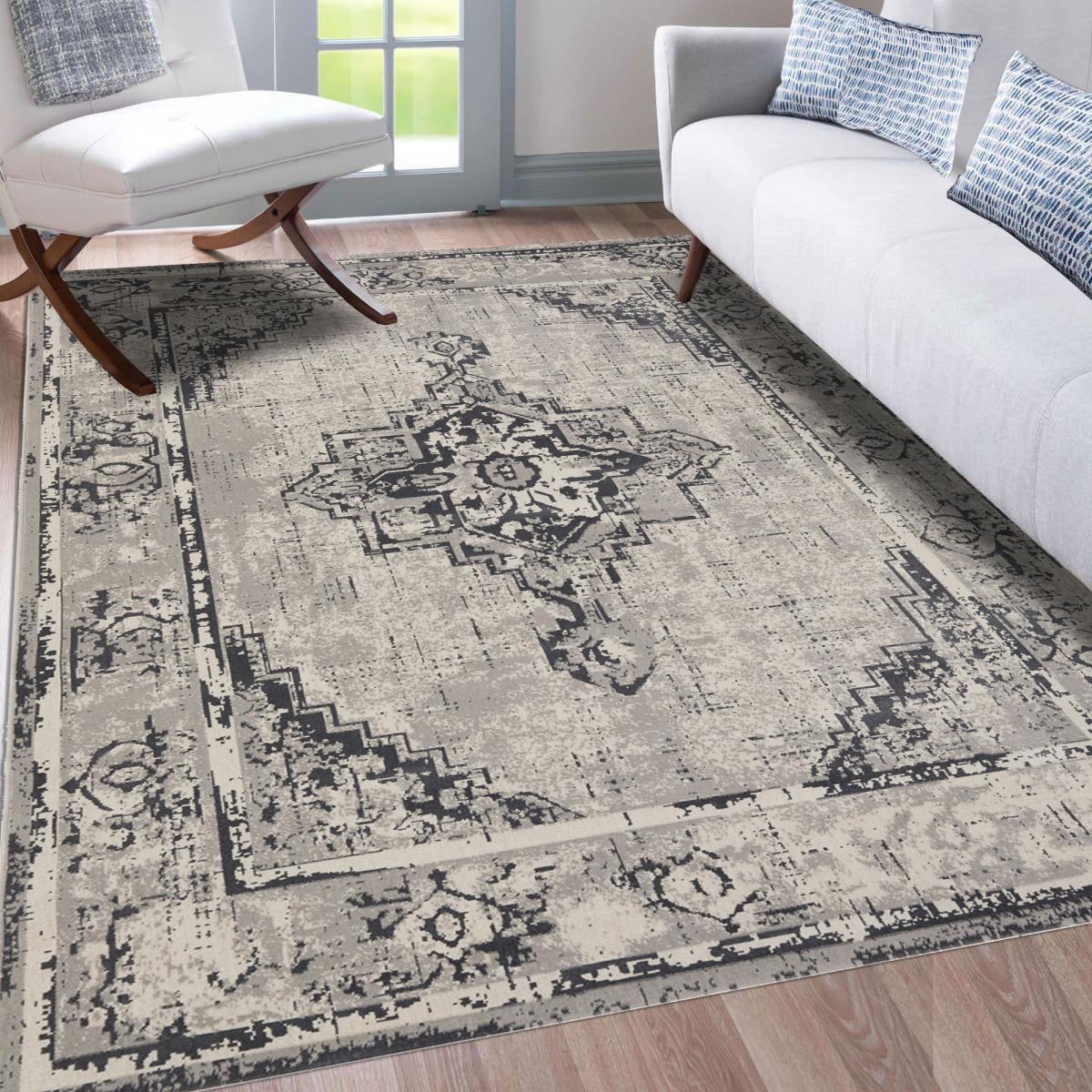 Tapis oriental tissé motif ancestral CORU