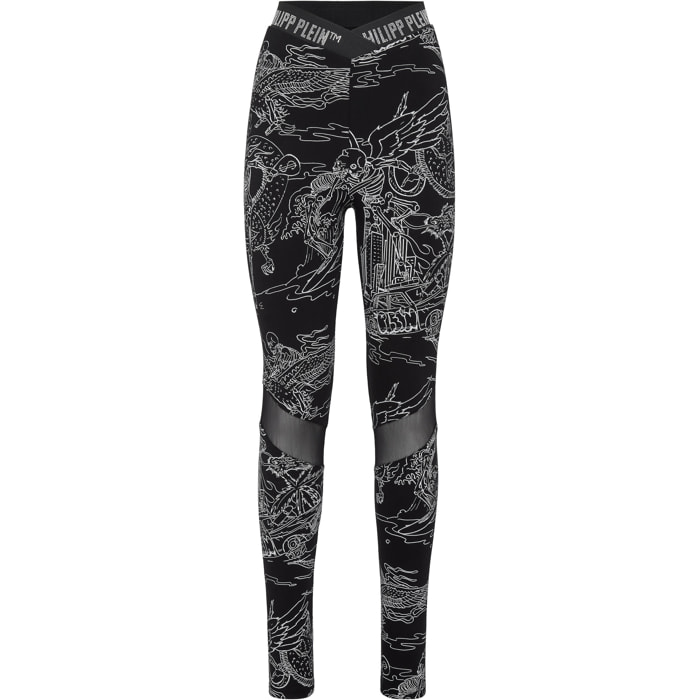 PHILIPP PLEIN Sport Leggings TATTOO