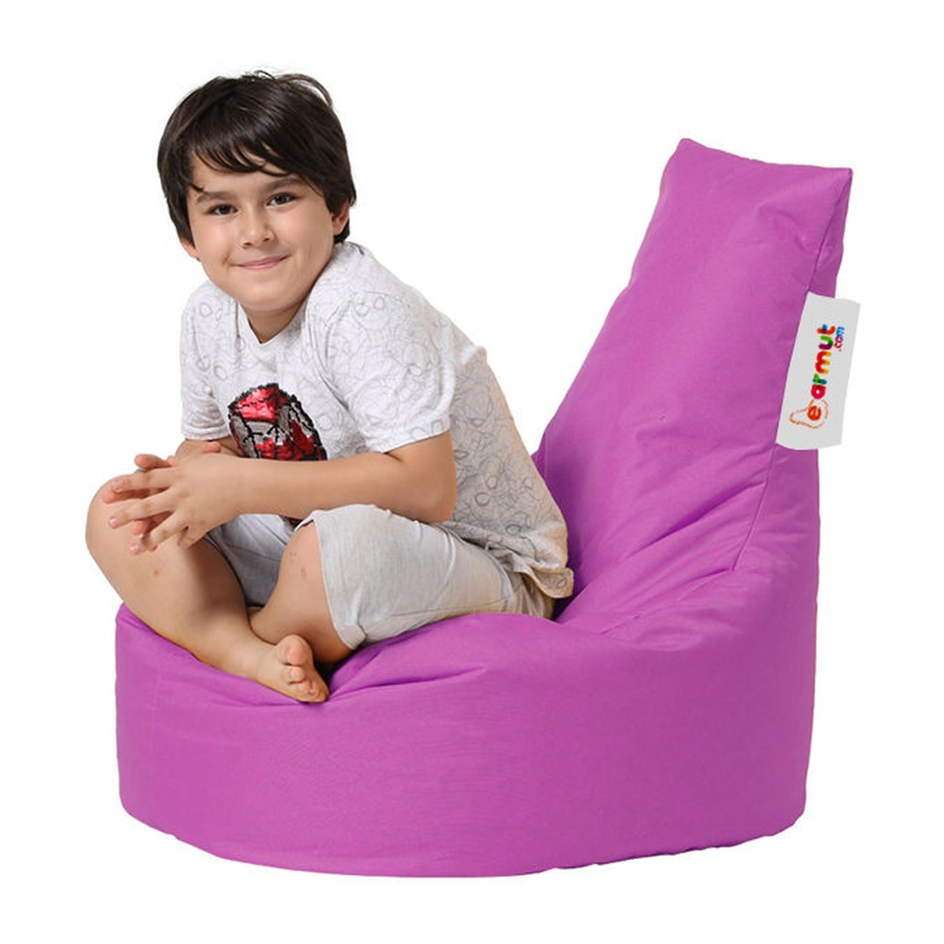 Sillón-puf rosa