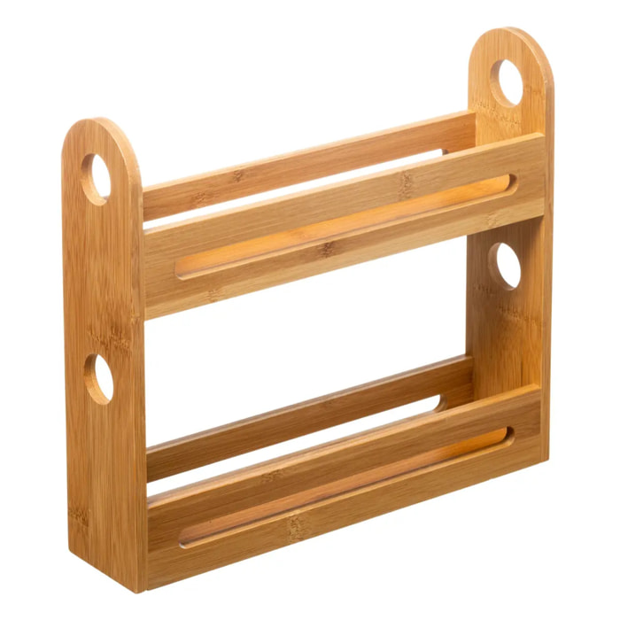 Étagère à épices 2 niveaux Bambou
