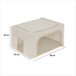 Housse de rangement "Groomy" double ouverture 50x35cm