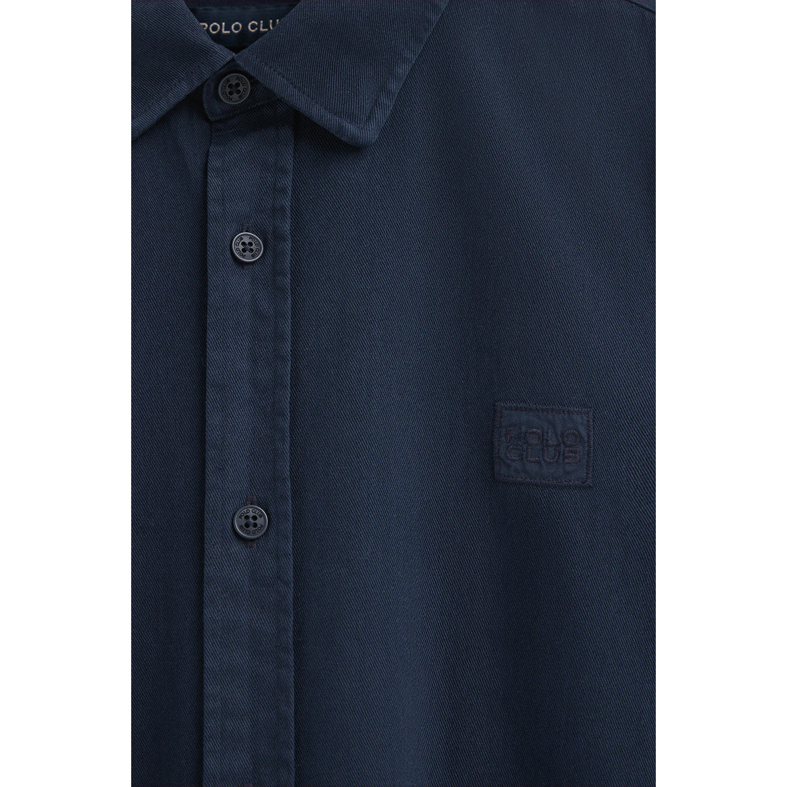 Camicia blu marino regular fit con logo Polo Club