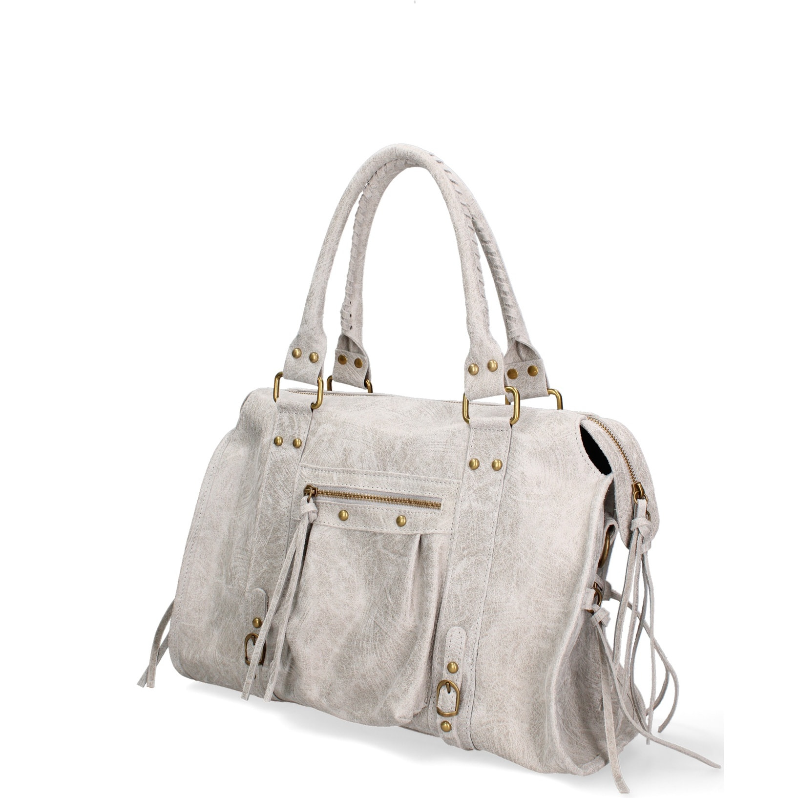 Borsa a spalla da donna - Modello Clara - Vera pelle - 41.0 x 28.0 x 13.0 cm