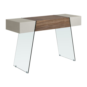 Consola Angel Cerda de DM y cristal 120x40x73cm